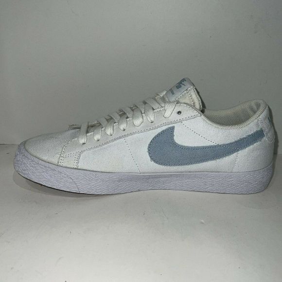 Nike SB Blazer Zoom Low Canvas Skate Shoes Men's 8 White New 889053-100 - Picture 4 of 8